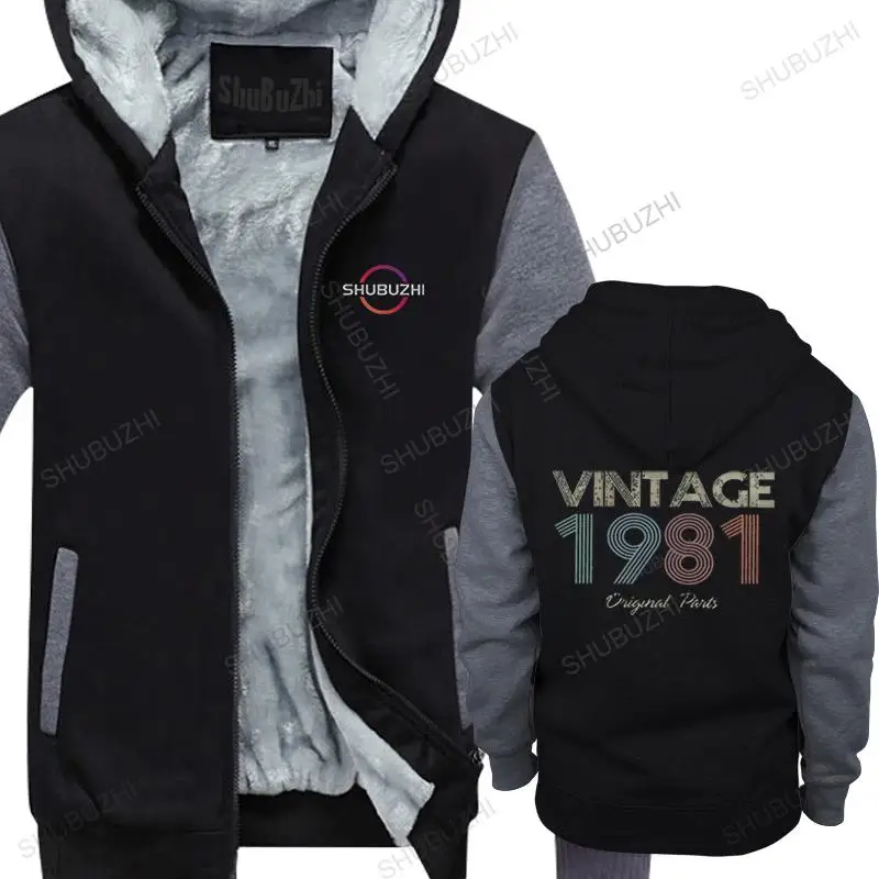 

1981 Vintage Original Parts hoodies Men Cotton fall Casual fleece Tops falld Birthday thick Clothing Merch European size