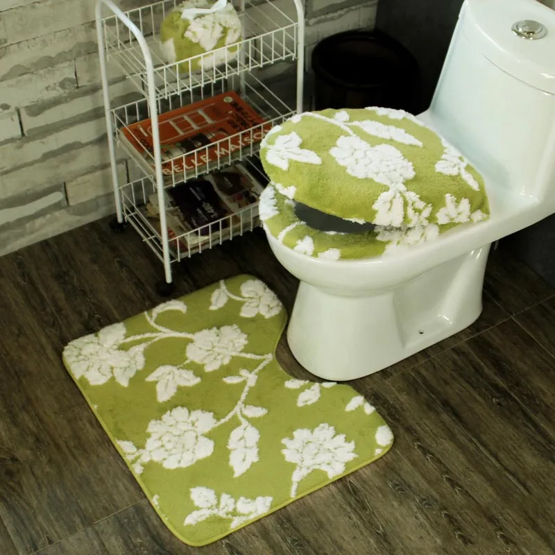 Нескользящие ТАПИС де Бейн для туалета коврик двери декора ванной комнаты