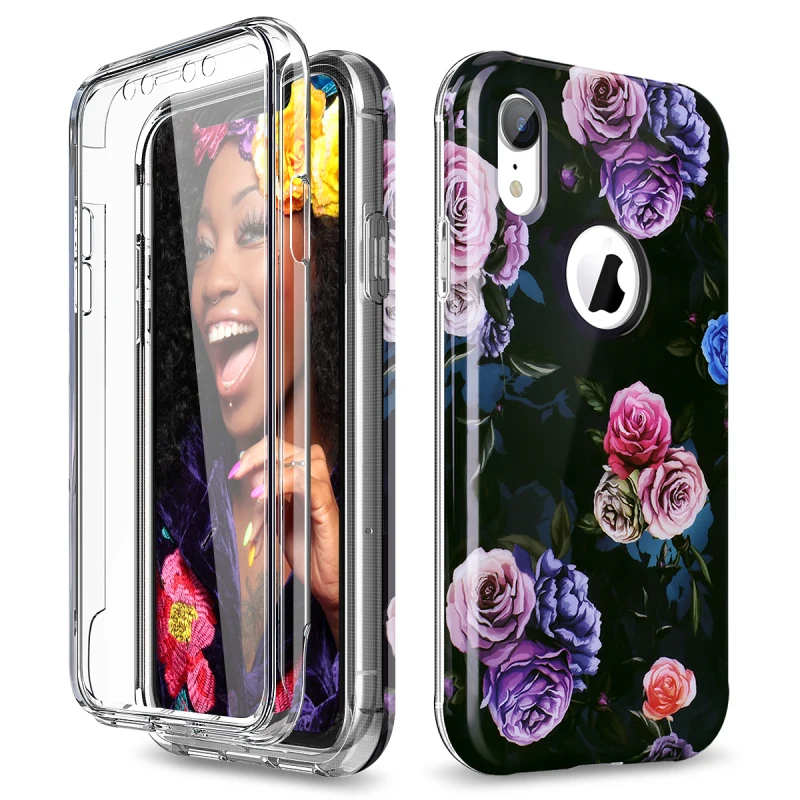 Роскошный чехол 2 в 1 для iphone xr Белый Блестящий Мягкий iphoneXr девочки подарок бампер