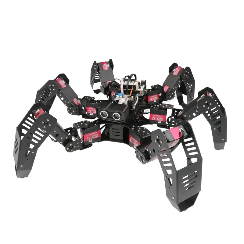 18 dof, алюминиевый Hexapod Spiderbot робот/Вторичный развивающий набор бионический паук Arduino программируемый Обучающий робот