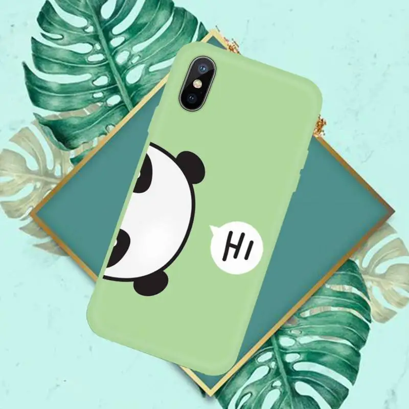 

Panda Cat Dinosaur Phone Case Candy Color for iPhone 11 12 mini pro XS MAX 8 7 6 6S Plus X SE 2020 XR
