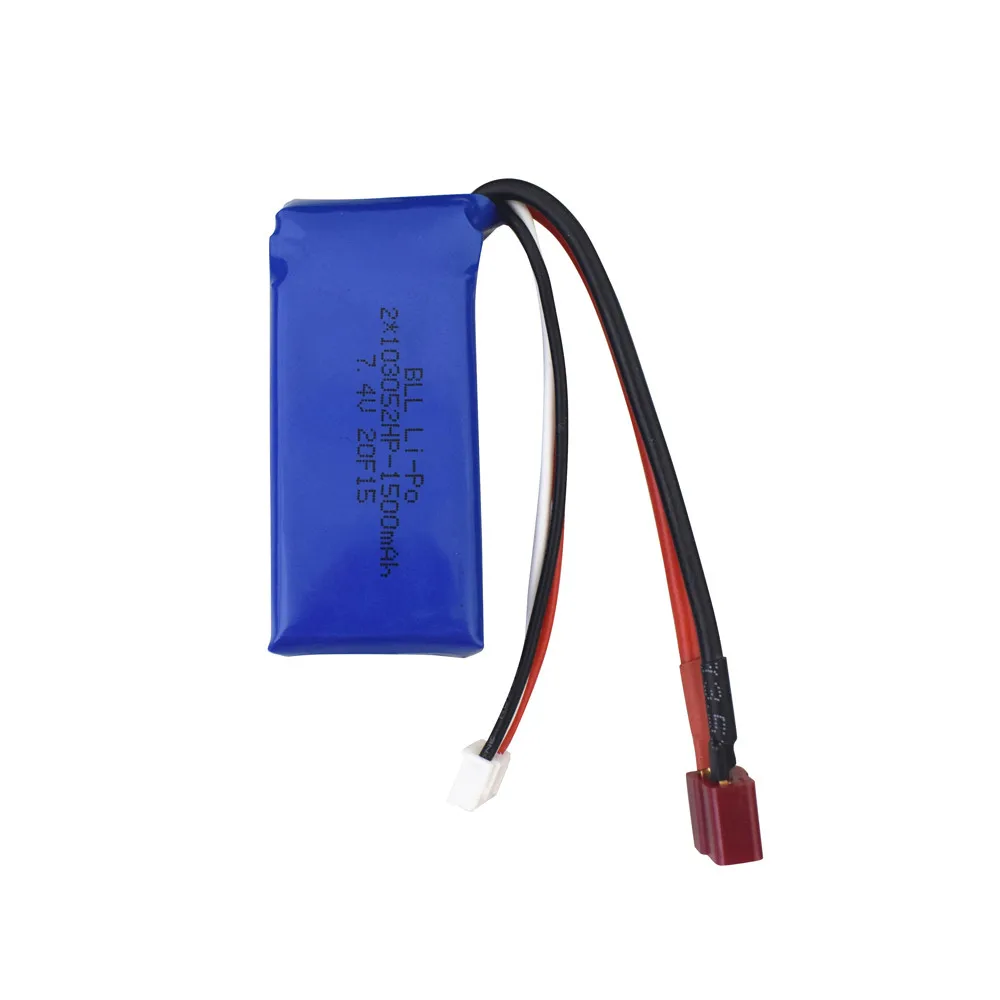 

Remote control battery 3-IN-1 7.4V 1500mAH Battery T Plug Part For WLTOYS A959-B/A969-B/A979-B/144001 drone battery chargers