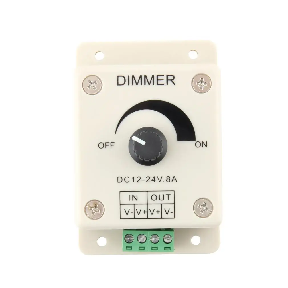 2 шт. DC 12V 8A Светодиодная лента для защиты света регулируемый регулятор яркости E |