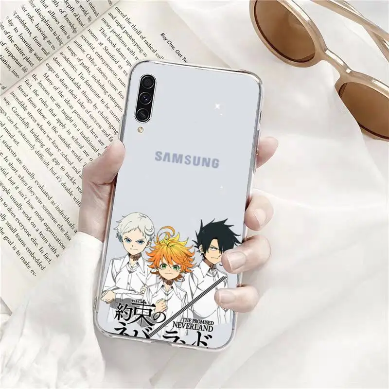 

The Promised Neverland Phone Case Transparent for Samsung s9 s10 s20 Huawei honor P20 P30 P40 xiaomi note mi 8 9 pro lite plus