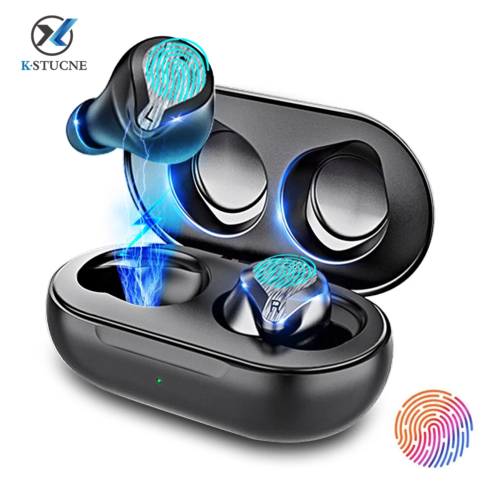 Беспроводные Bluetooth наушники TWS спортивные стереонаушники с басами 5 0 в