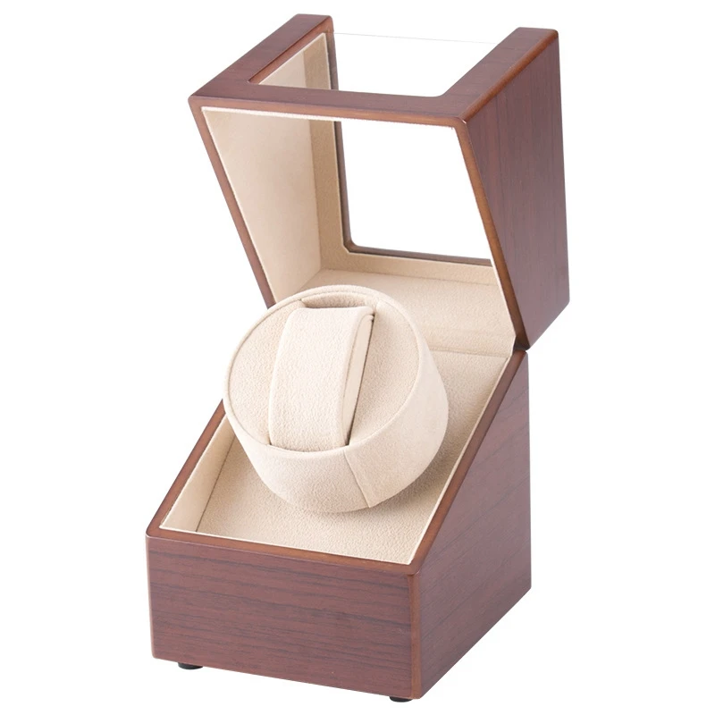 

Automatic Single Paint Watch Winder Board Wood Winding Jewelry Storage Box Case Holder Motor Shaker Watch Mover