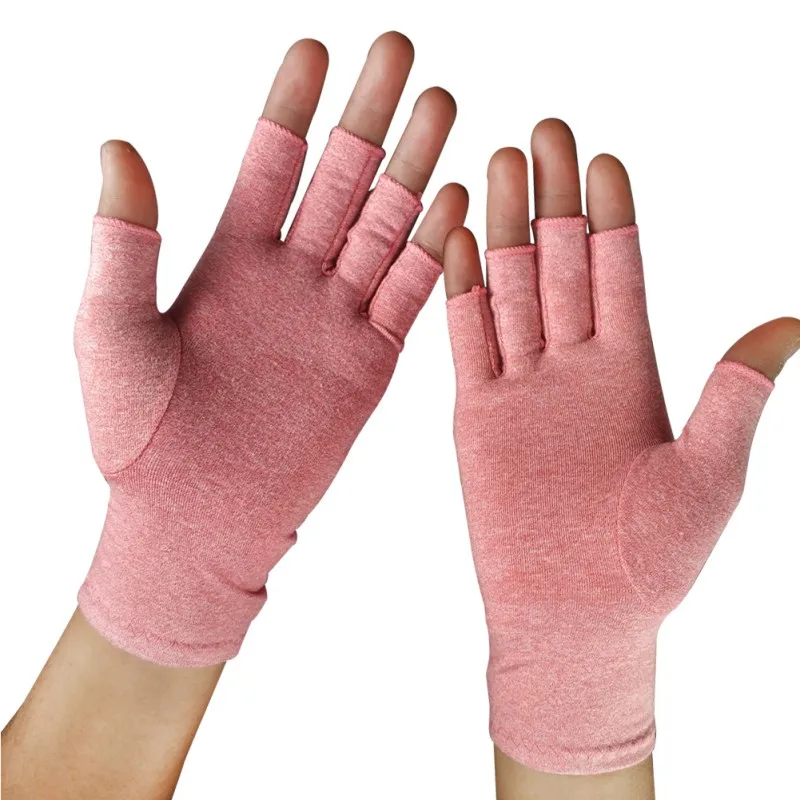 

1 Pair Compression Gloves Half Finger Gloves Lightweight Breathable Thermal (Arthritis) Recovery Winter Handwear