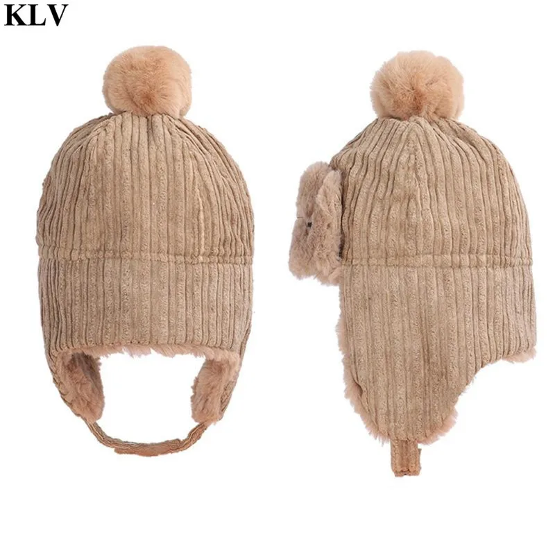 KLV 2019 New Winter Baby Child Hat Kids Boys&ampGirls Beanies Cute Russian Thicken Warm Caps Age for 0-3 Years Old Ushanka | Детская