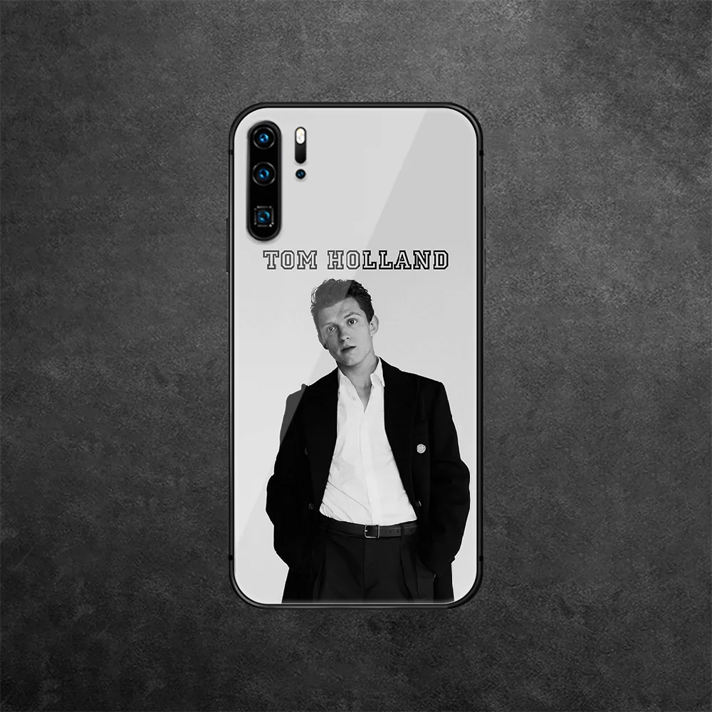 

Tom Holland Actor Tempered Glass Phone Case Cover For Huawei Honor Mate P 7 8 9 10 20 30 40 A X I Pro Lite Smart 2019 Trend