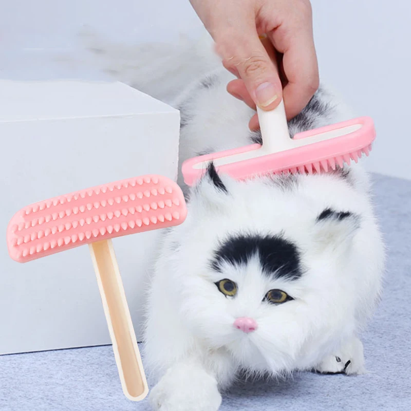 

Pet Dog Silicone Grooming Comb For Bathing Cleaning Massage Puppy Hair Shedding Brush For Dogs Cats Fur Hair Removal Combs