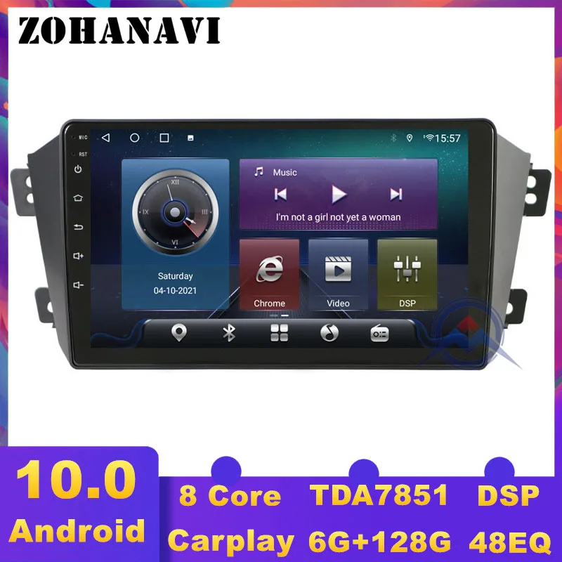 Автомобильный мультимедийный плеер ZOHANAVI Android 10 для Geely Emgrand GX7 2011 2019 автомобильное