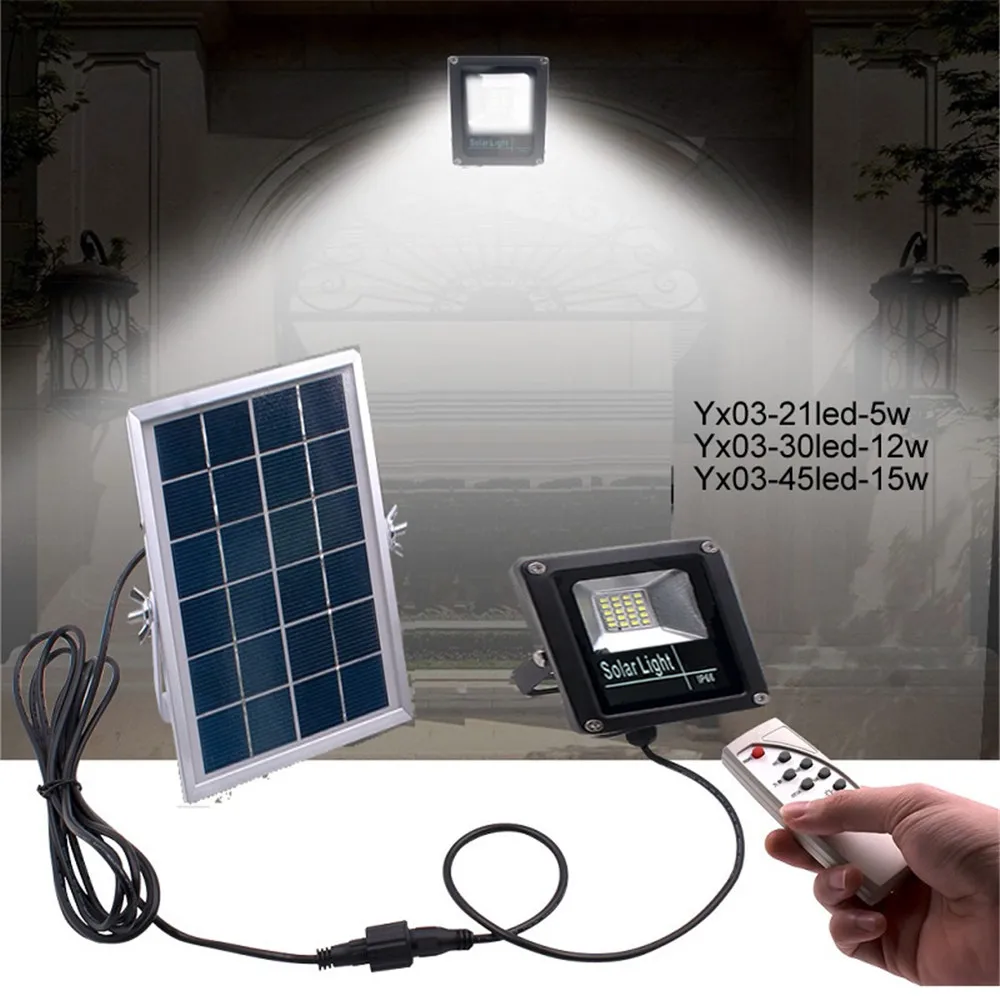 Solar Wall Light LED Nightlight Lamp for Outdoor Garden Street Yard Path Sound Control remote timer split mount indoor hom | Лампы и