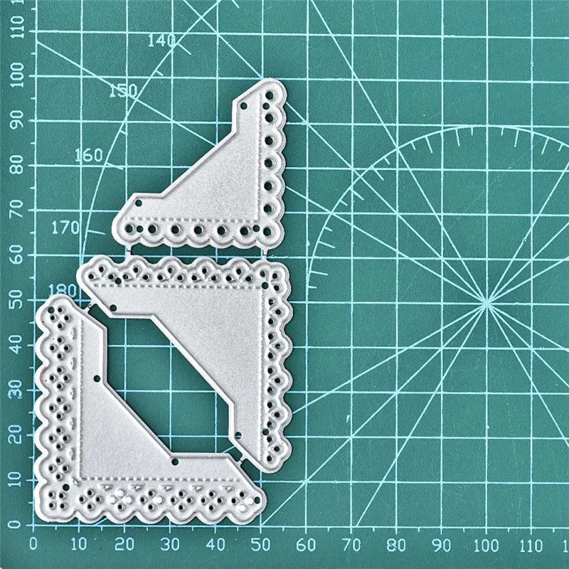 DiyArts 3 шт. угловая рамка режущие штампы ремесла край металла высечки для