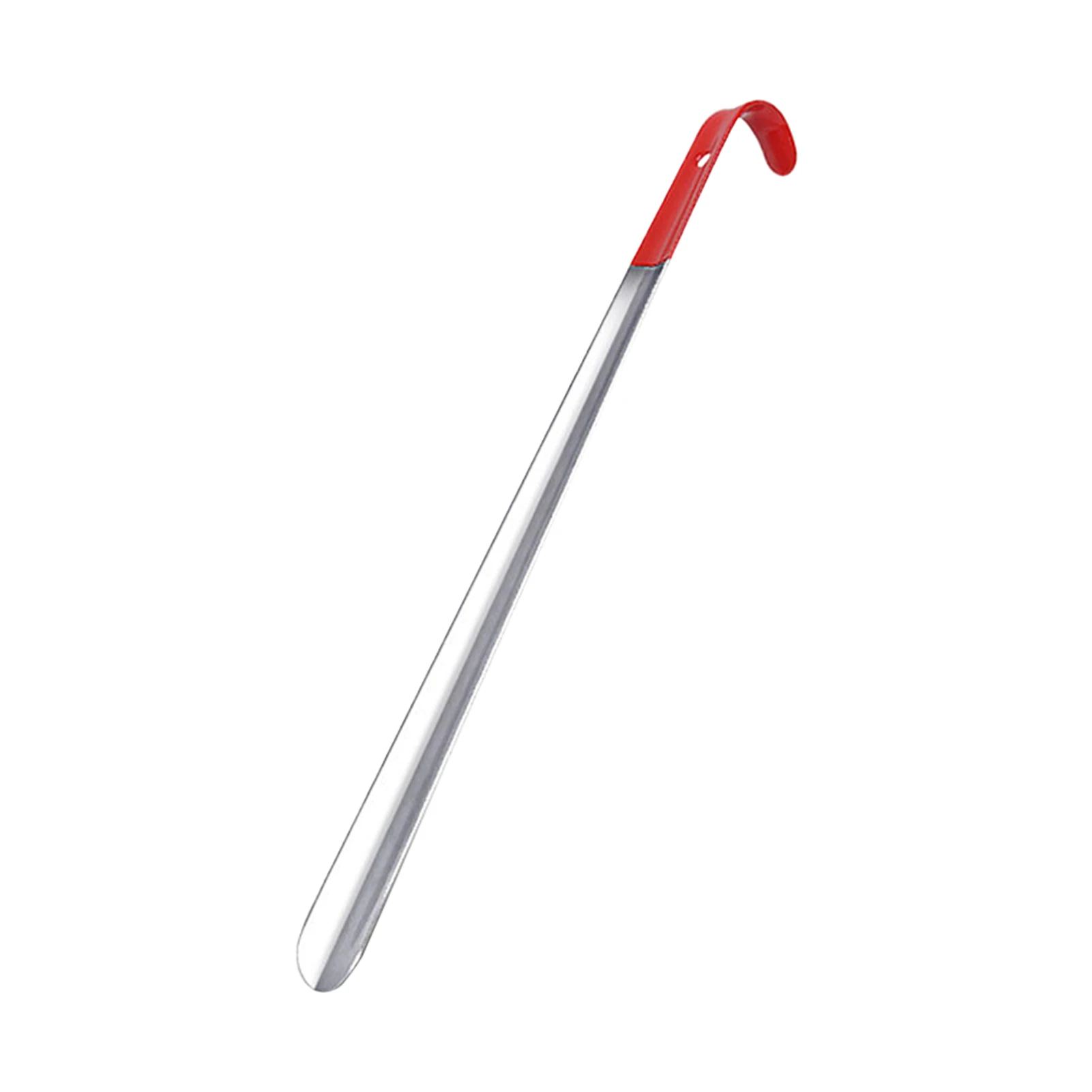 

Hanging Loop Handheld Shoe Horn Convenient Ergonomic Shape Thickened Flexible Easy Carry Adults Durable Stainless Steel Aid Tool