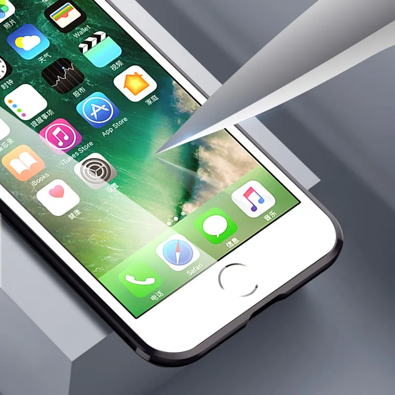 Магнитная Адсорбция металлический чехол для iPhone X 7 8 плюс Двусторонняя закаленное Стекло задний Чехол на магните для iPhone 6 6s X XS Max чехол
