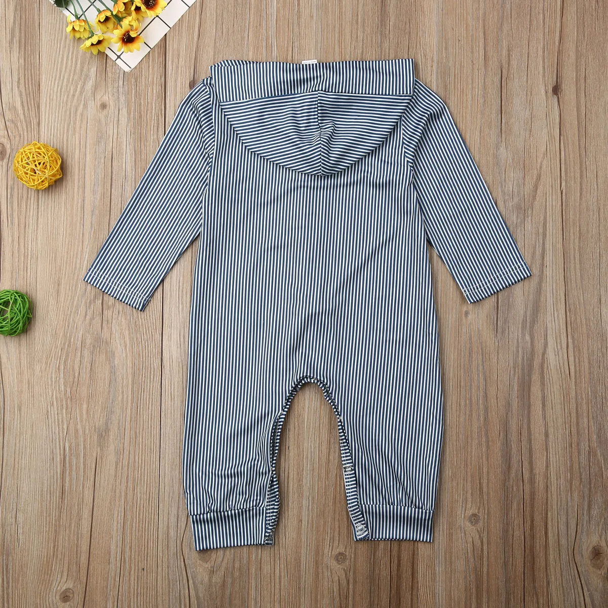 Комбинезон на молнии с длинным рукавом для новорожденных девочек и