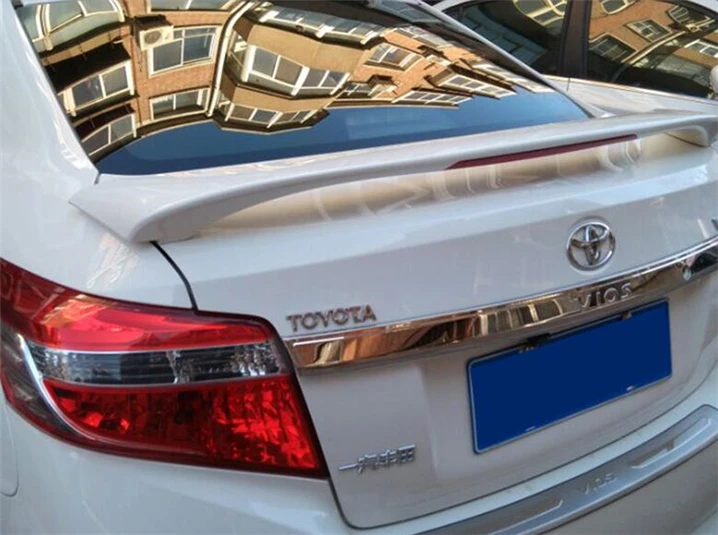 Спойлер для Toyota Vios Yaris спойлер из АБС-материала заднего крыла автомобиля задний