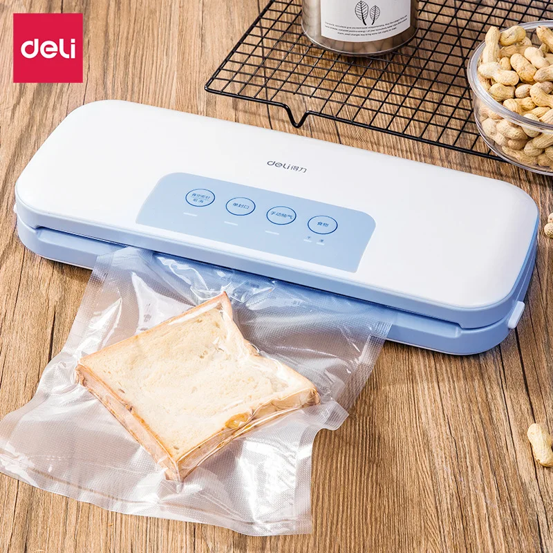 

Deli 14887 Vacuum Packaging Machine Wet And Dry Food Sealing Packaging Machine Household Vacuum Preservation Machine