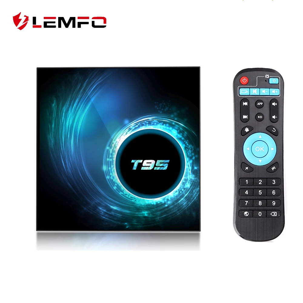 LEMFO T95 H616 Смарт Android TV Box 10 0 Поддержка 6K 3D YouTube Google Play шт./набор компьютерной