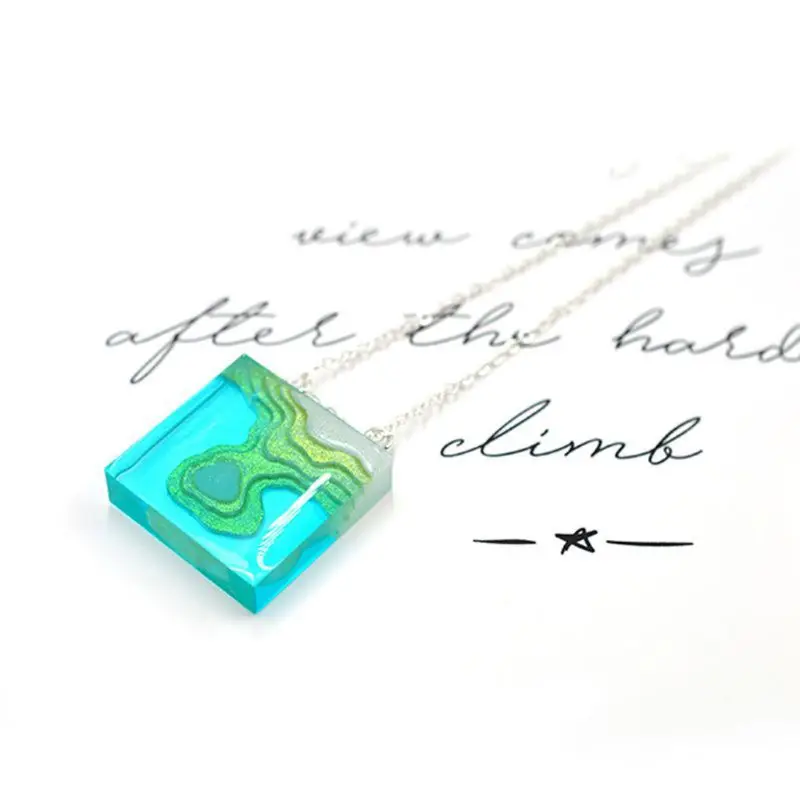 

Ocean Epoxy Resin Casting Island Shaped Pendant Resin Mold Jewelry Making Tools Dried Flower Resin Decorative DIY Hand Crafts