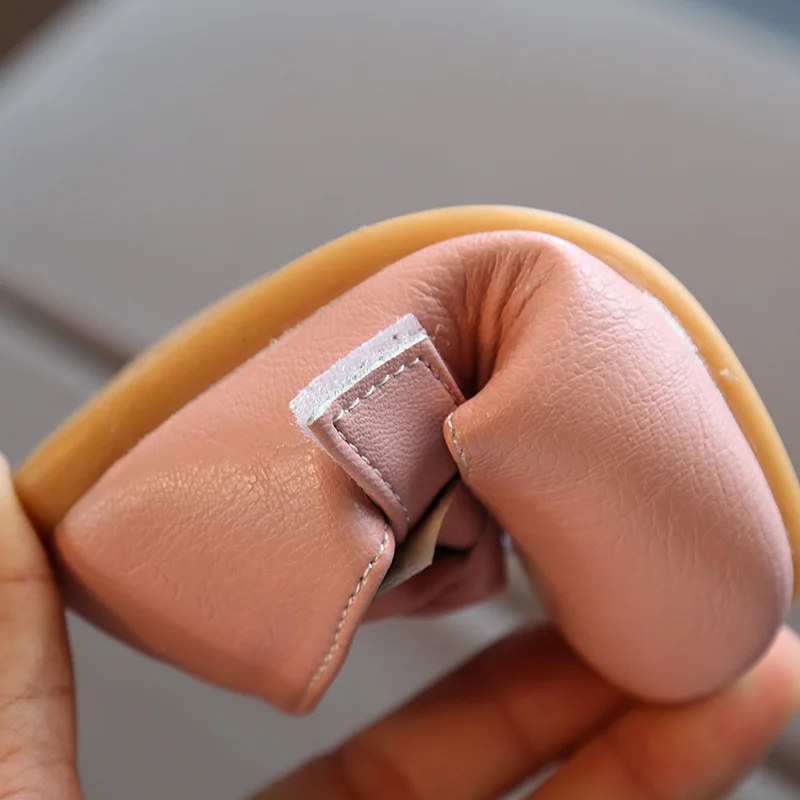 

2020 New Kids Toddler Shoes For Baby Girls Children Casual Sneakers Breathable Soft Running Sports Shoes Bow Girls Leather Shoes