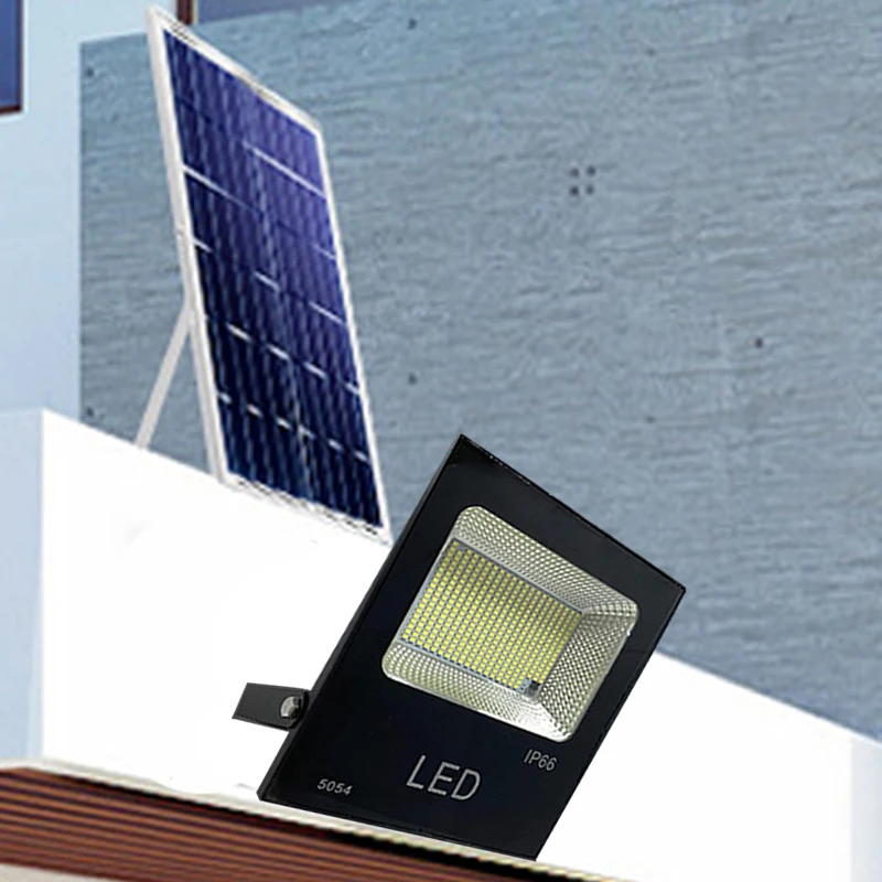 A2 100-400W  Solar Panel Lamp LED Lighting Super Bright Large Capacity Battery Spotlight Wireless Outdoor Waterproof