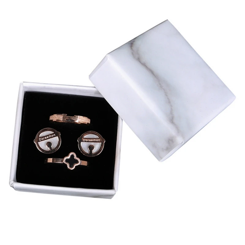 Картонные бумажные шкатулки для хранения ювелирных изделий коробка переноски