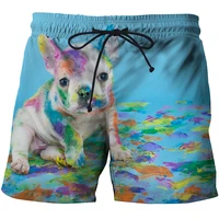 summer flower shorts loose beach pants mens tide brand ins big five casual thin