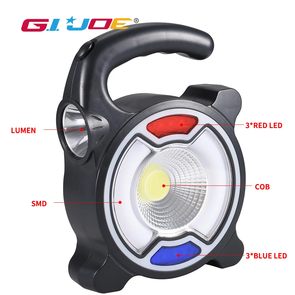 Портативный светодиодный светильник перезаряжаемый рабочий COB 4 режима