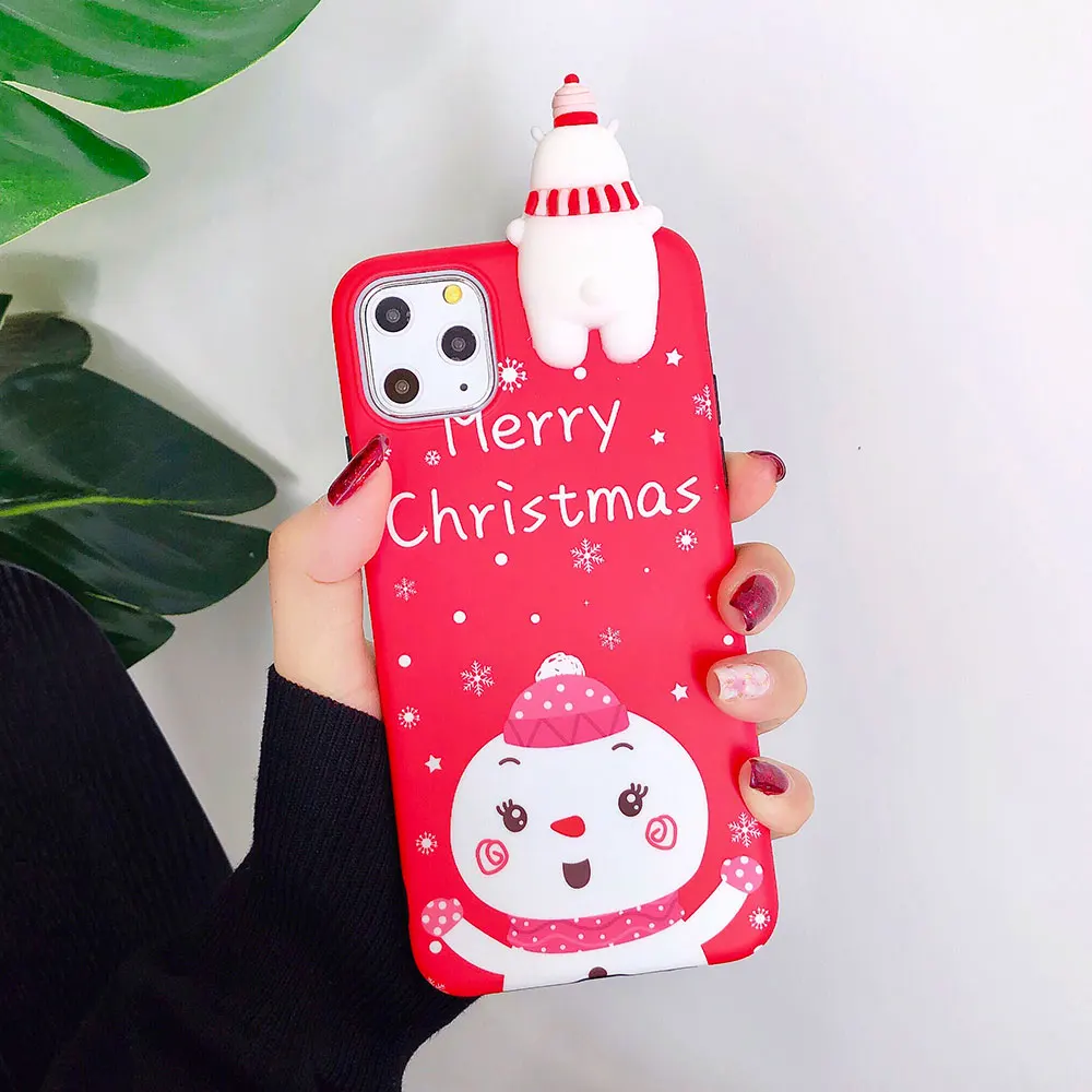 Чехол kiskiss Рождество 3D Снеговик чехол для телефона для iPhone 11 Pro Max 11 чехол на год чехол для XR XS Max X 6 6S 7 8 Plus чехол