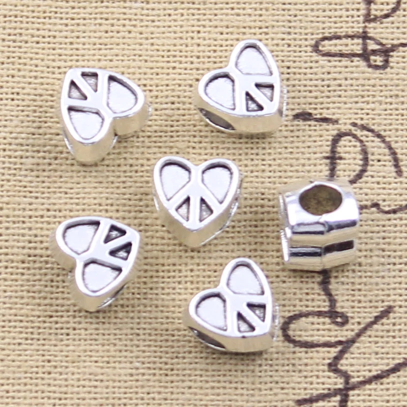 15 шт., 10x10x8 мм, мир сердца, 4,5 мм, стандартный Шарм, подходит для браслетов, подходят для самостоятельного изготовления