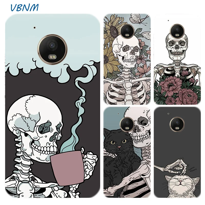 

Cool Skull Cartoon Printed Riverdale Rubber Silicone Shell Case For Motorola Moto G7 Power G6 G5 G5S E4 E5 Plus G4 Play Cover