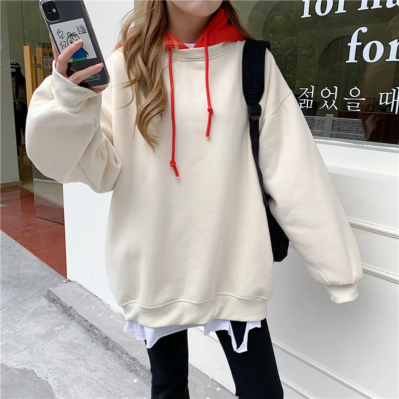 Женские толстовки пуловер поддельные два свитера смешанные цвета Осень-зима с