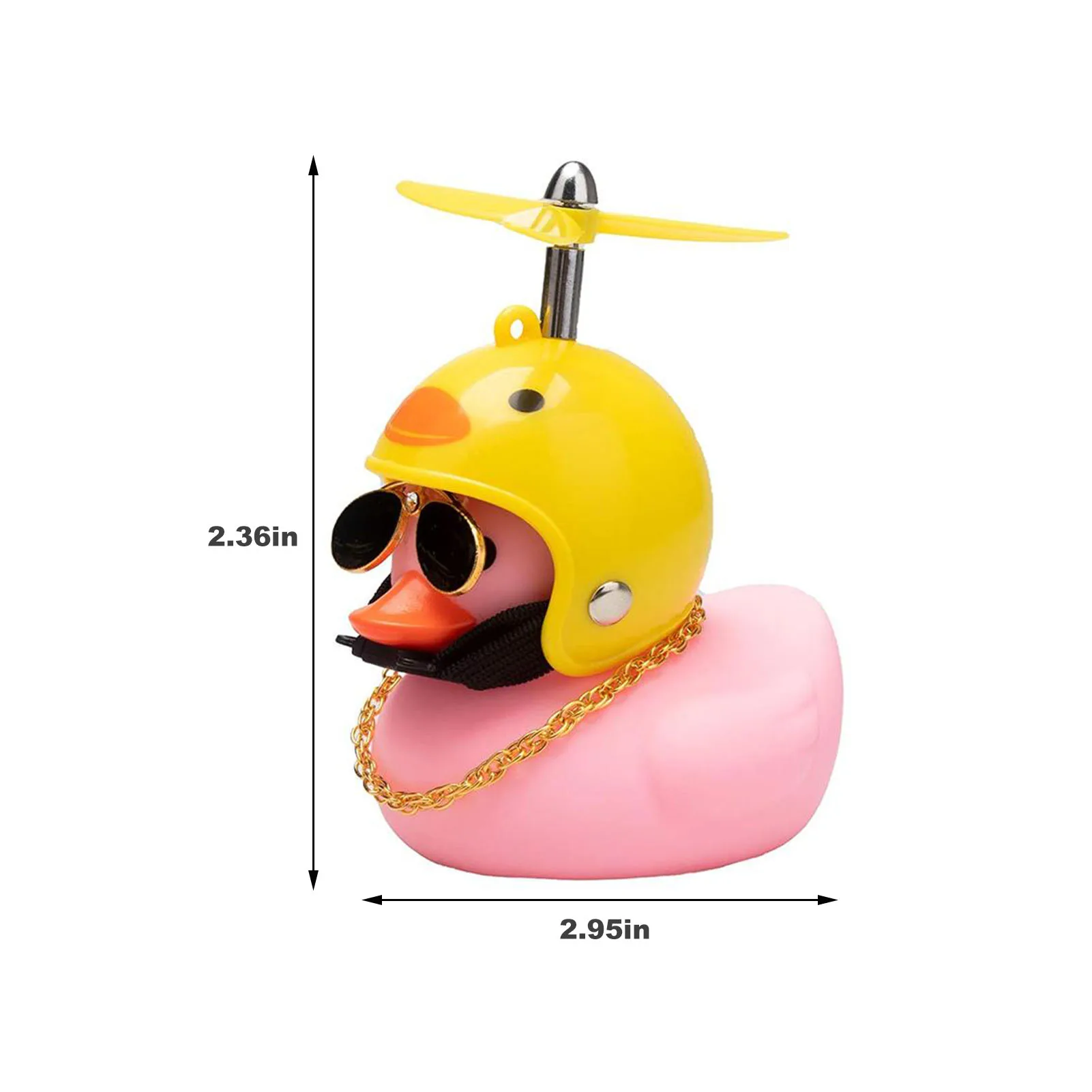 

Rubber Duck Toy Car Ornaments Pink Duck Car Glow Toys Dashboard Kids Accessories Room Car Baby Gag Toys Ornaments Decoration