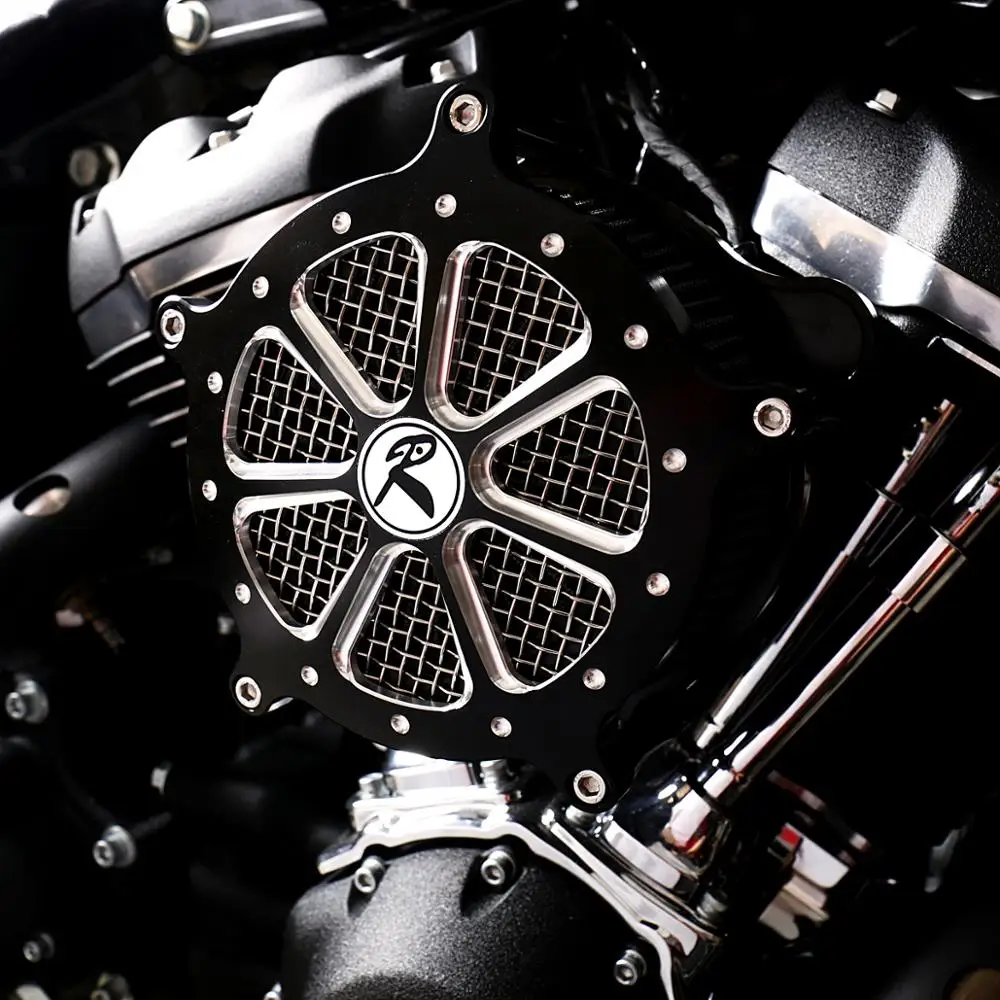 Мелкорежущий алюминиевый Воздухоочиститель для моделей Harley Street Bob FXBB 2018-2019 |