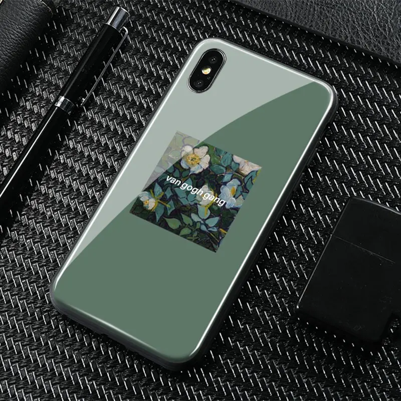 Чехол для телефона с изображением Ван Гога Микеланджело силиконовое стекло