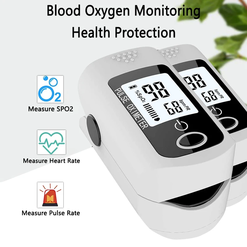 Portable new Finger Pulse Oximeter Medical Tip Blood Oxygen Saturation Monitor with Health Care Dropshipping |
