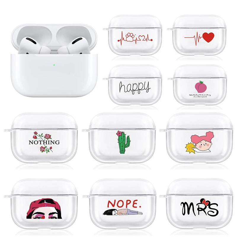 Милый мультяшный силиконовый чехол для Apple AirPods Pro Чехол Bluetooth гарнитура защитный жесткий чехол для AirPods Pro 3 чехол