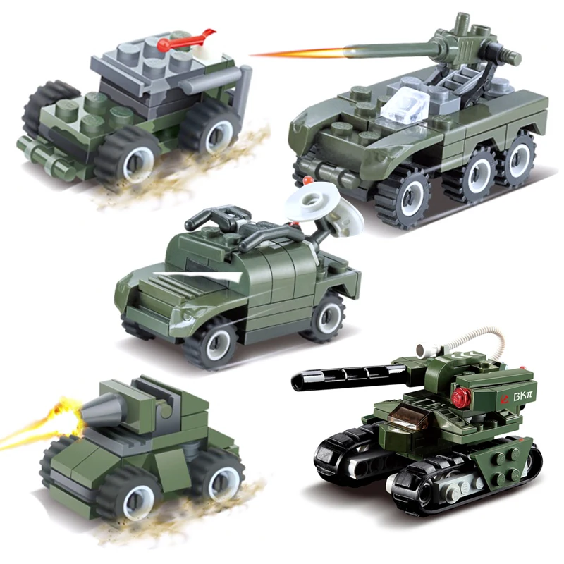 KAZI мини военный 2 мировая война строительные блоки детское игрушечное оружие