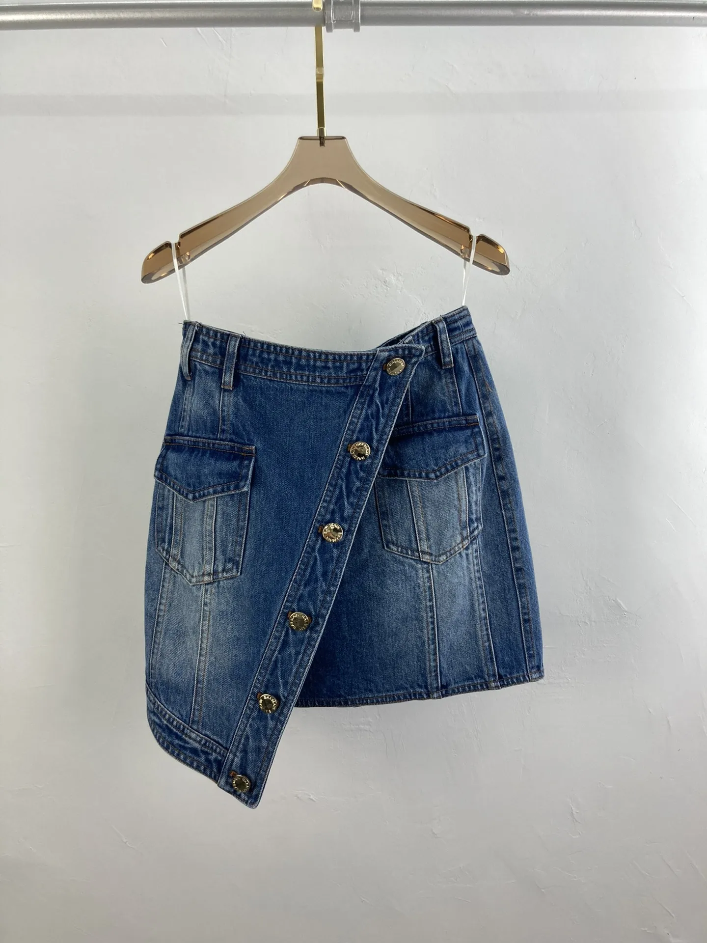 

fashion women 2021 new sexy asymmetric denim skirt 0323