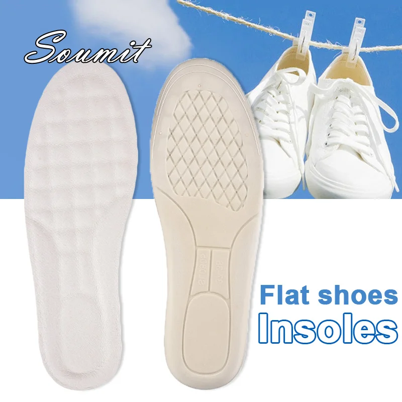 Soumit свиная кожа латексные стельки Нескользящие белые сапоги из натуральной