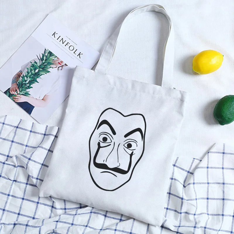 Простая повседневная и веселая дизайнерская Холщовая Сумка на плечо La Casa De Papel