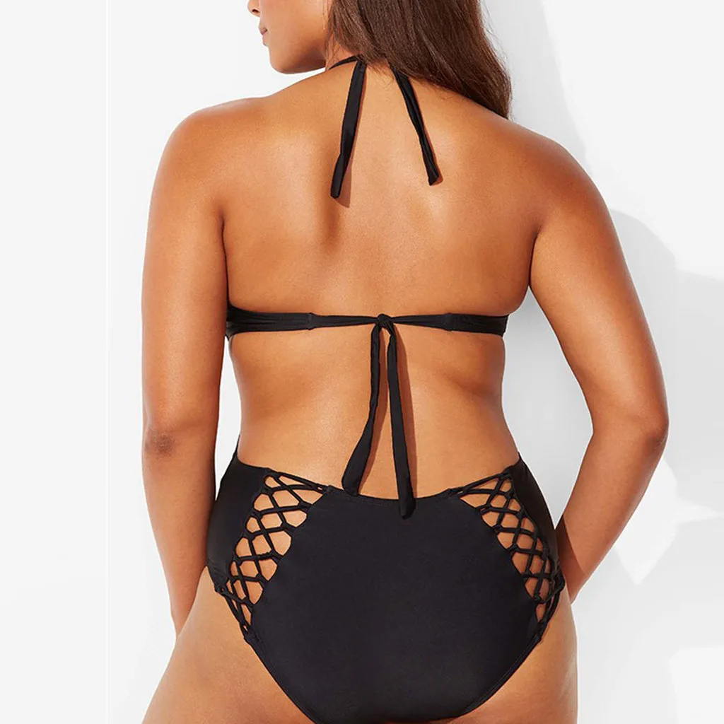 Женский купальник на бретельках SAGACE бикини с глубоким v-образным вырезом и