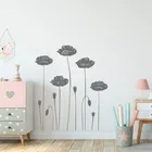 Виниловые наклейки на стену, граффити с цветами, для сада, детской комнаты, магазина цветов, подарок для детей, для спальни, дома, двери, окна, 9