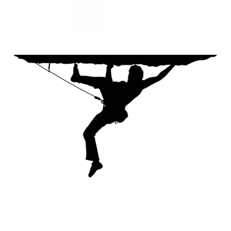 

Interesting Rock Climbing Mountaineering High Quality Car Decals Personality Waterproof Car Window Decals Black/white, PVC16x9cm