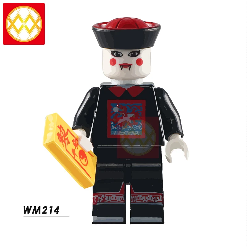 WM214zombie Фильм ужасов WM6075 ужас Хэллоуин Фредди Майерс Джек Скеллингтон зомби Эрика дравена Билла Джейсона строительные блоки игрушки для детей - Цвет: WM214zombie
