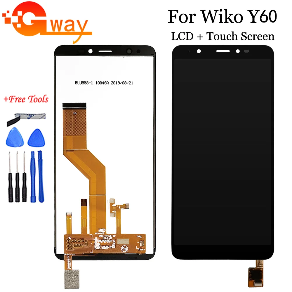 ЖК дисплей 5 45 дюйма для Wiko Y60 со стандартной заменой сотового телефона +
