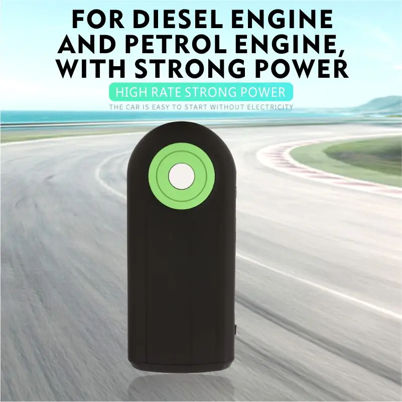 Мини Портативный Автомобильный аварийный стартер питания черный портативный