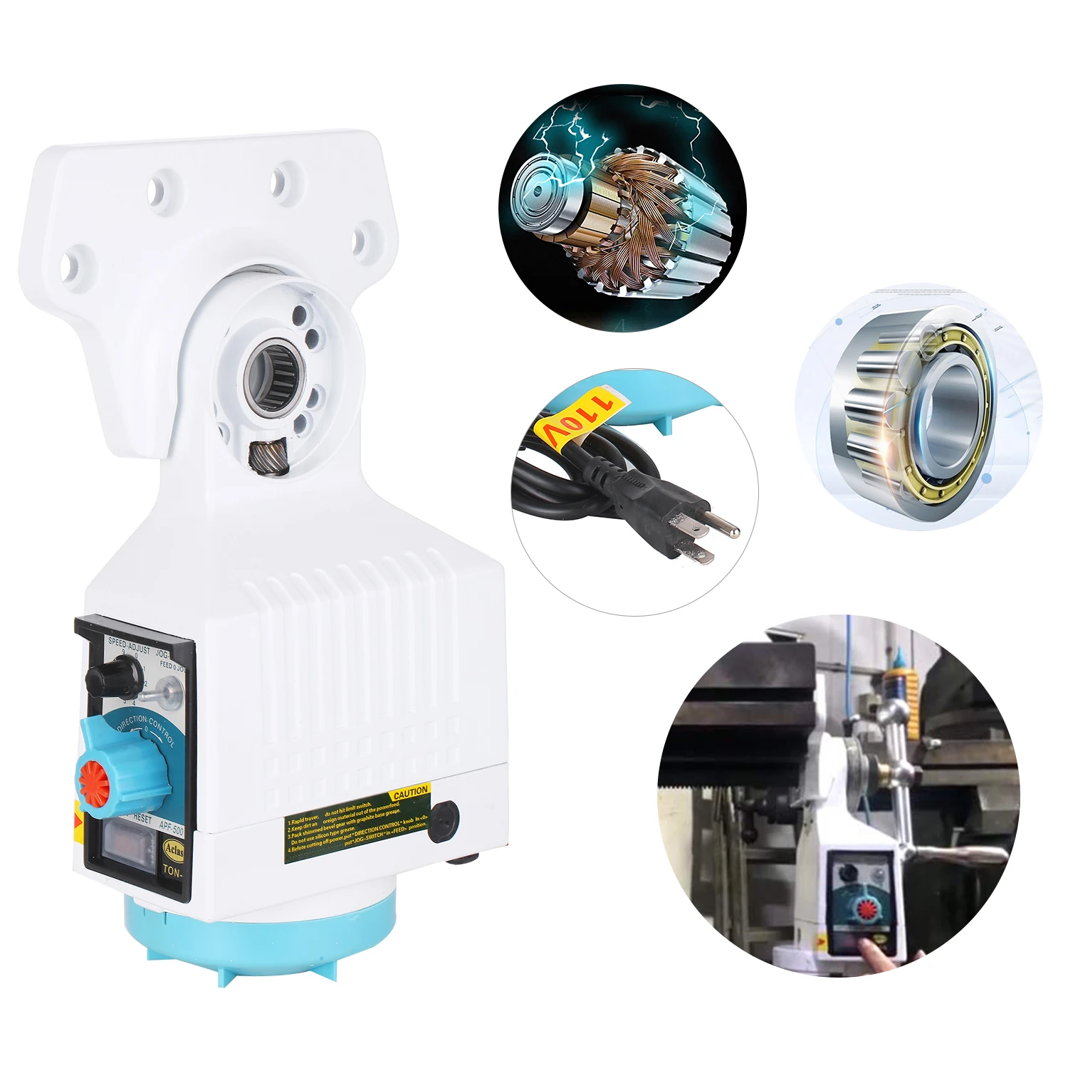 Силовой фрезерный станок X Axis Torque Power Feed 160PRM Table Mill подходит для Bridgeport|Детали и