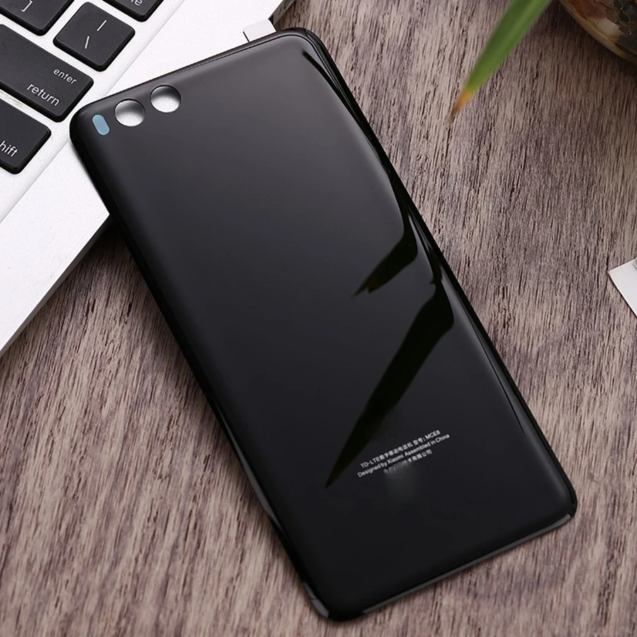 Крышка батарейного отсека для Xiaomi Mi6 Mi 6 Задняя стеклянная крышка корпуса + Замена